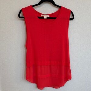 Michael Kors Coral Red Tank Top